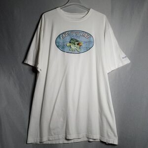 Columbia Men's End Of The Line Big &Tall White Short Sleeve T-Shirt Size 2XT